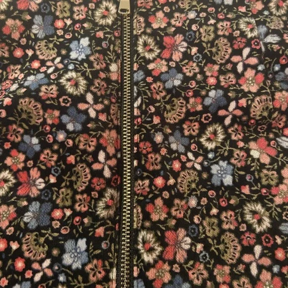 LOFT FLORAL PRINT SOFT FINE WALE CORDUROY A LINE SKIRT SIZE 2 - Picture 5 of 11